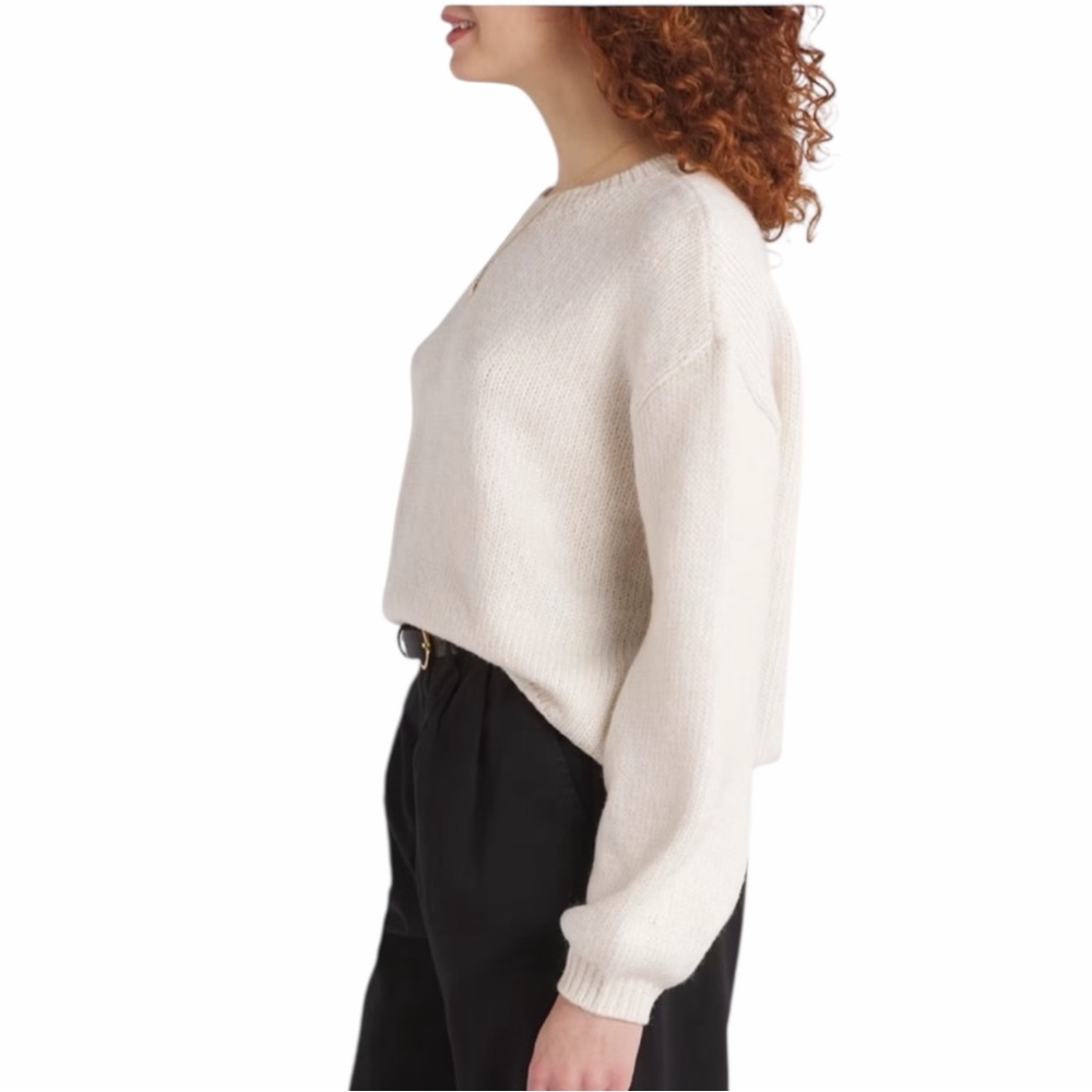 STEVE MADDEN CRÈME COLETTE SWEATER NEW WITH TAGS - Picture 2 of 5